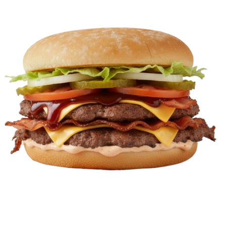 Perifry's BBQ Turkey Bacon Burger