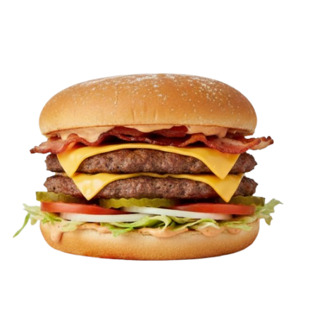 Perifry's Cheese and Rashers Cheeseburger