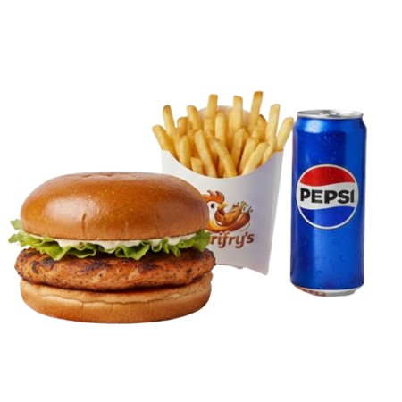 Perifry's Chicken Steak Burger Meal