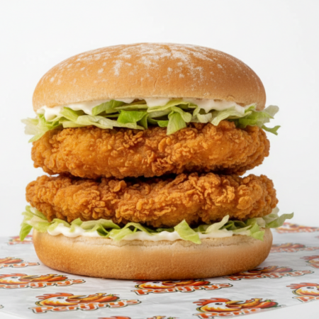 Perifry's Giant Chicken Fillet (Tower) Burger